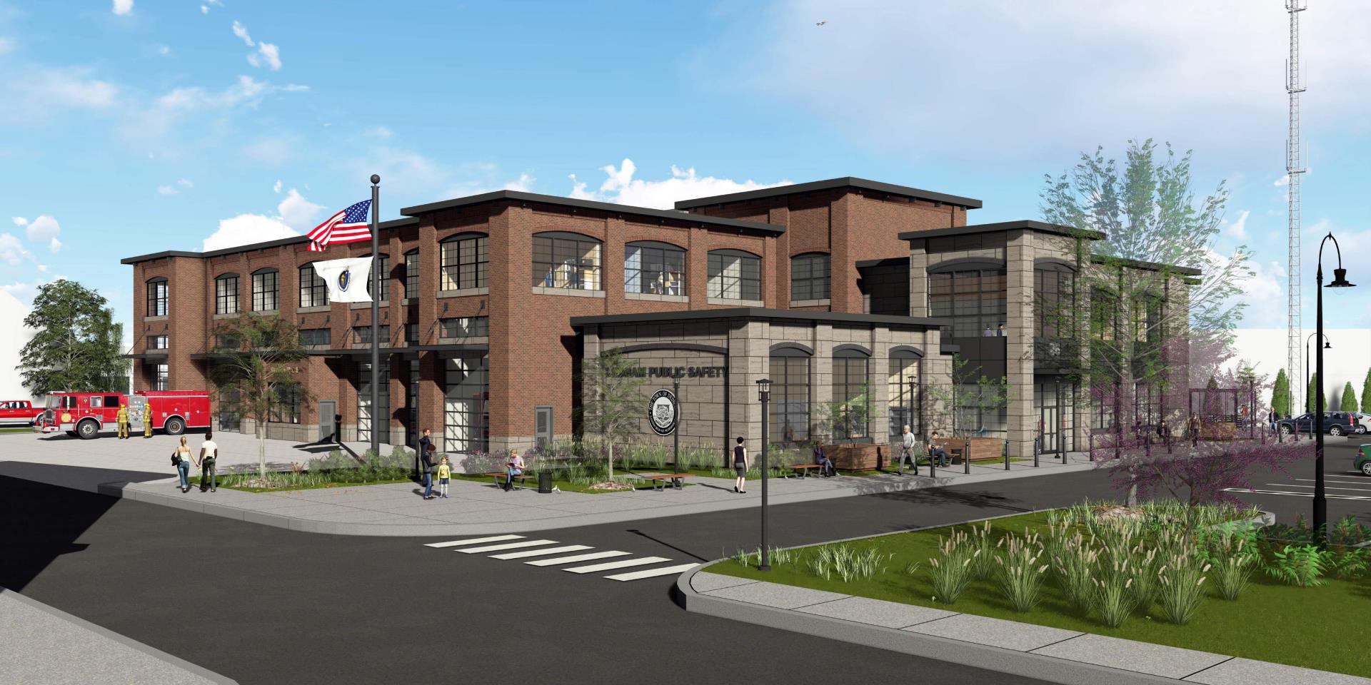 public safety building rendering