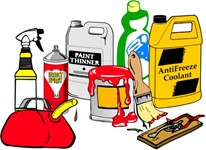 household hazardous waste example graphic