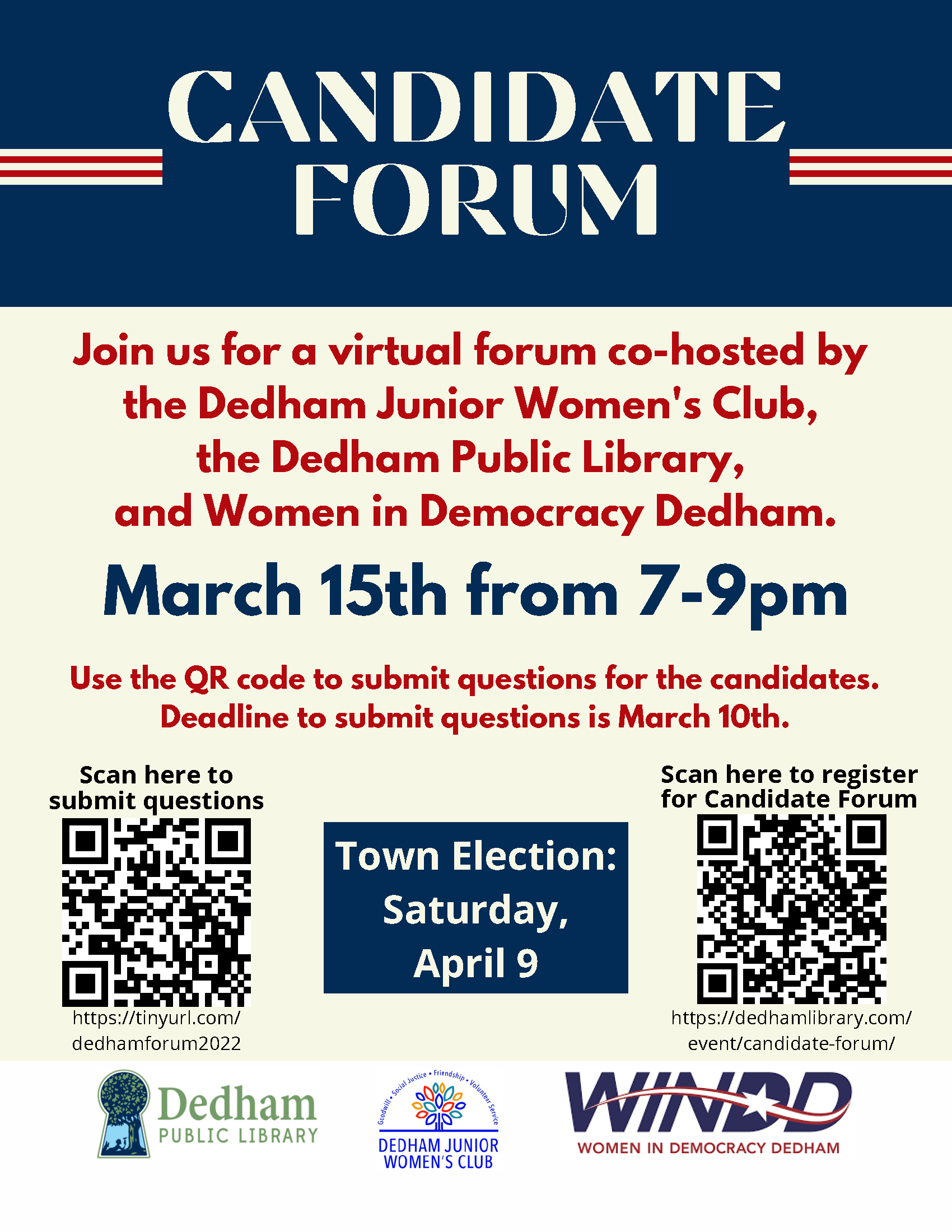 2022 Candidate Forum Flyer