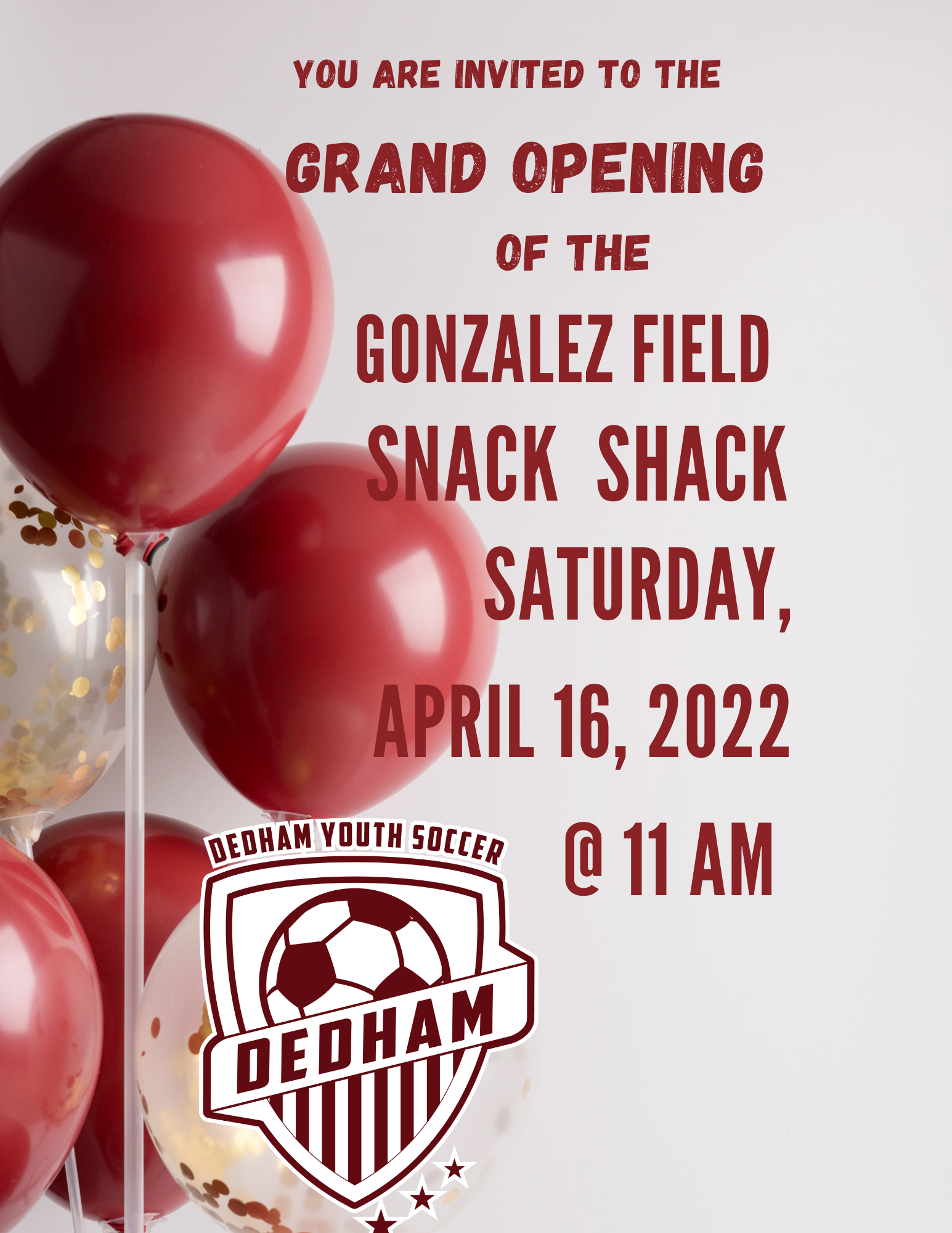 Snack Shack Grand Opening April 2022