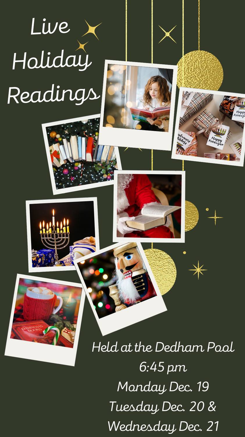 Parks and Recreation Holiday Readings Flyer