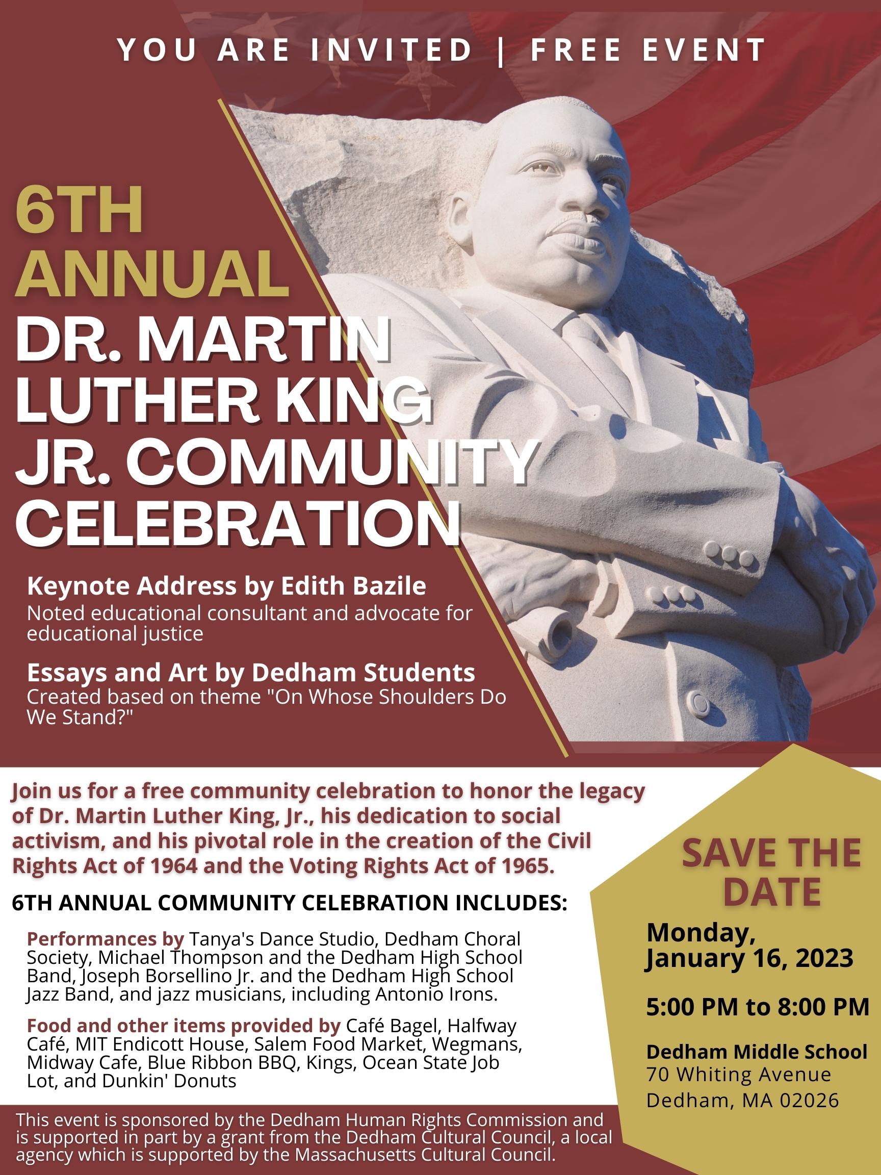 Martin Luther King Jr. 2023 Event poster