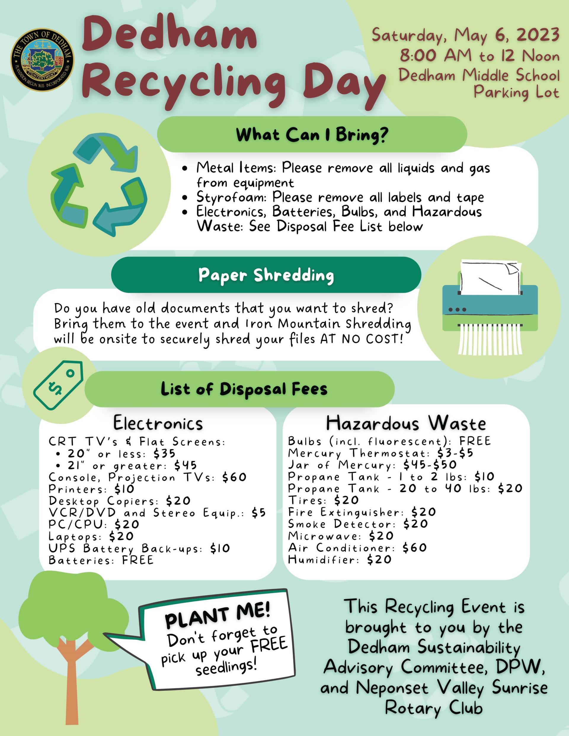 2023 Recycling Day Event Flyer