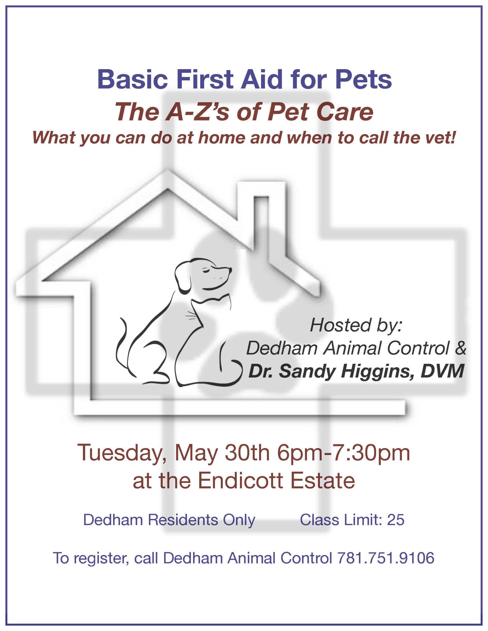 Basic First Aid A-Z w Dr. Higgins flyer