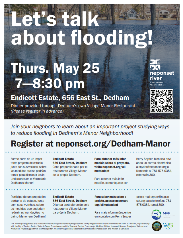 Let's Talk About Flooding Event May 2023 flyer