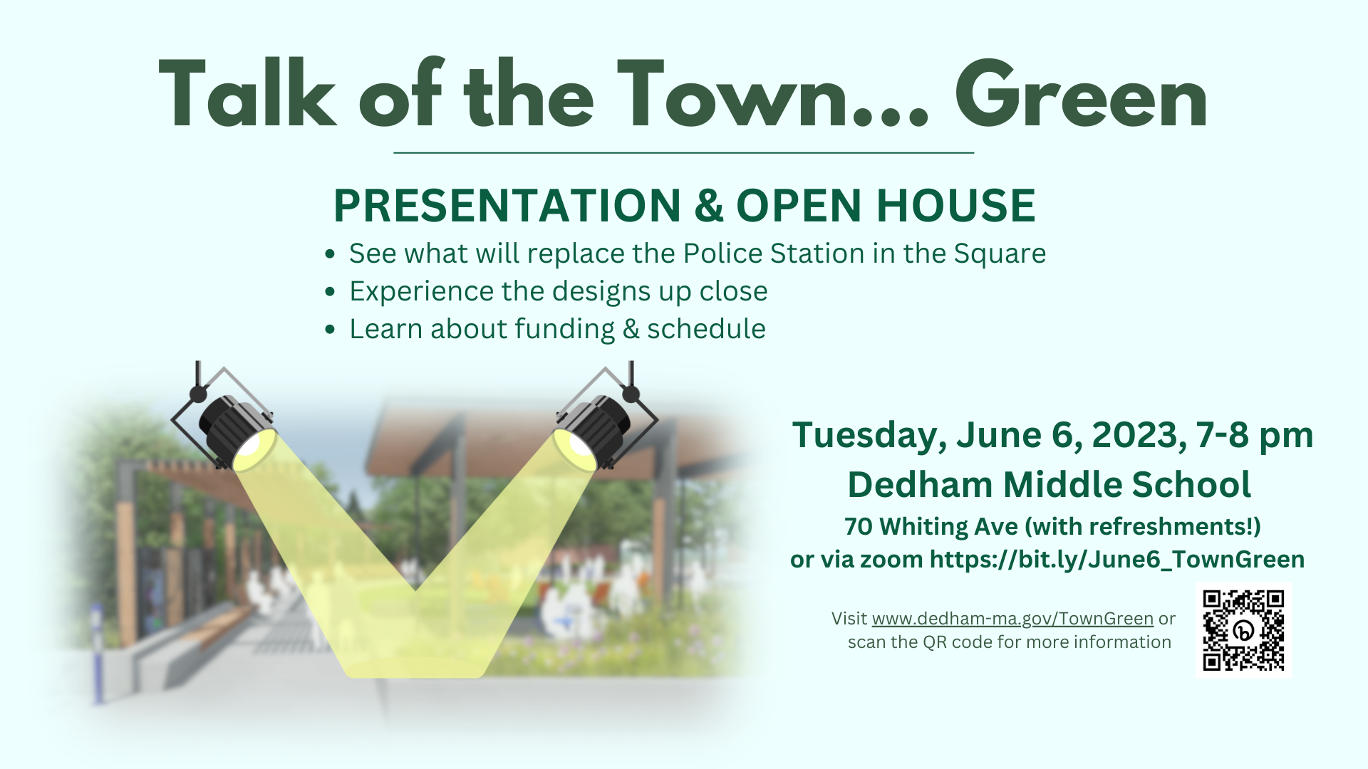 Talk of the Town Green June 6th Meeting flyer