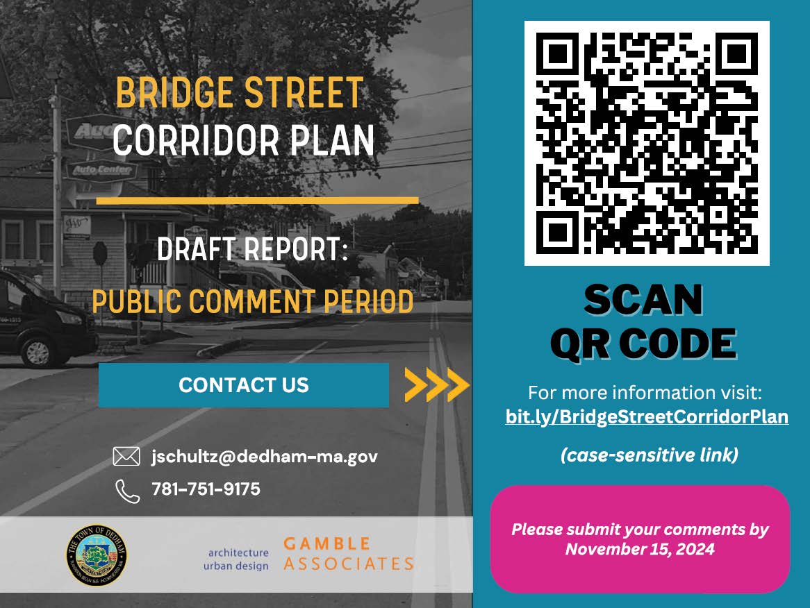 Bridge Street Corridor Plan Draft Report Flyer